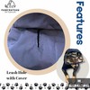 Pawcratean Dog Raincoat, Water Resistant, Adjustable, Cool Design (Dark Blue,