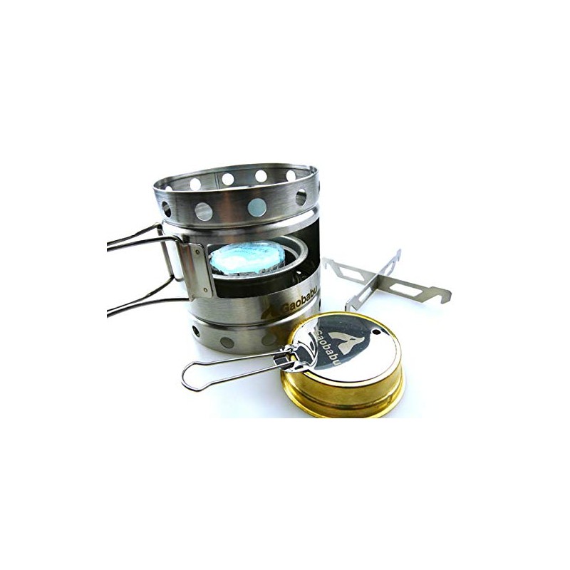 ガオバブ(Gaobabu)☆Gaobabuキャリボ チタンマグ＋固形燃料ツールセット GSET-24