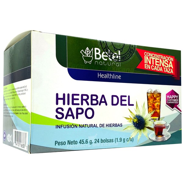 Premium Hierba del Sapo (Mexican Thistle) Tea by Betel Natural - Healthy Detox Like Grandma Used - 24 Tea Bags