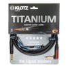 Klotz Titanium Guitar Cable, Straight/Silent Angled, 10 ft