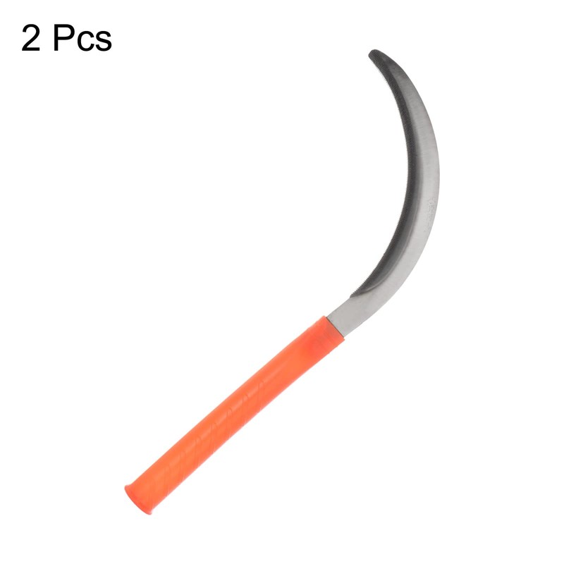 HARFINGTON 2pcs 6 Inch Brush Clearing Sickle with Forged Carbon