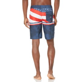 Quiksilver Everyday America - Traje de baño para Hombre del 4 de Julio, Azul Marino, 32