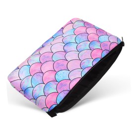 BIUDECO Unique Printed Makeup Bag Portable Zipper Toiletry Organizer for Travel Spacious Cosmetic Brush Storage Pouch Easy to Clean Polyester Design for Women The Go