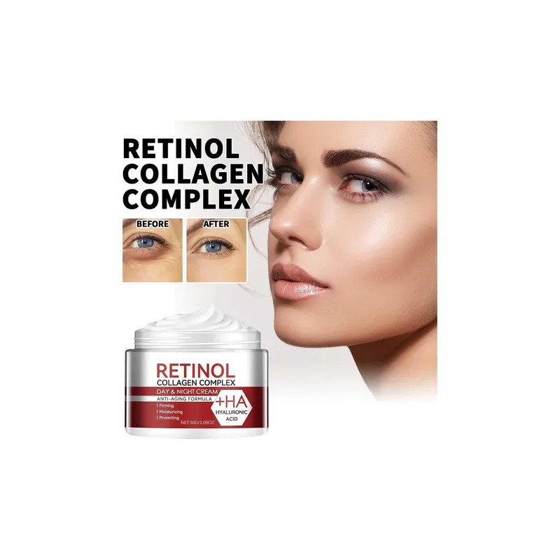 Crema Hidratante Antienvejecimiento Con Colágeno Y Retinol,