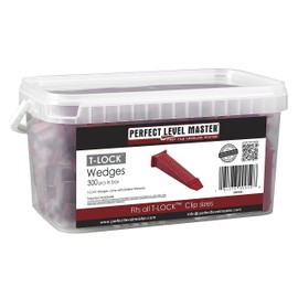 Perfect Level Master 300pcs T-Lock Tile Leveling System Wedges Kit