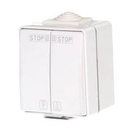 Schellenberg 25010 Markisenschalter For Outdoor use IP 65, for Controlling Awning Motors with Mechanical end Position Adjustment, White