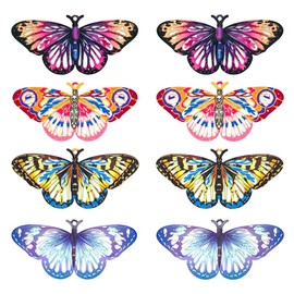 COLIGREE 20pcs Hollow Butterfly Charms Multicolor Filigree Butterfly Pendants for DIY Earrings Necklaces Jewelry Making Accessories
