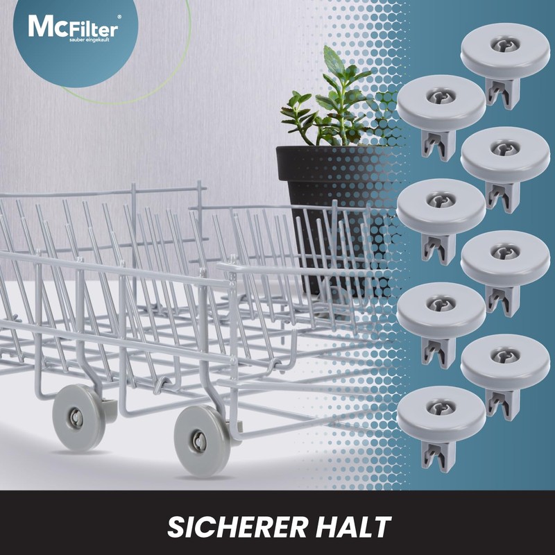 Dishwasher Unterkorbrollen | Contents: 8 Suitable for AEG Favorit Zanussi,