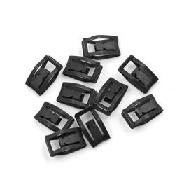Partuto 10 Pcs Universal Dashboard Retainer - Metal Black