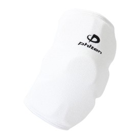 Phiten Volleyball Supporter for Elbows, Includes PAD, White, L