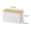 Yamazaki 4808 Sanitary Storage Case, Natural, Approx. W 9.06 x