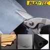INJOYTEC Straight Cut Snips Aviation Snips with Wire Cutter Straight