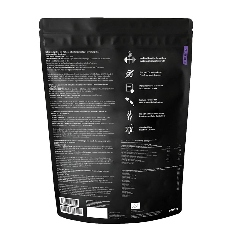 ORGAINIC Organic Whey Protein Powder, Organic Protein Powder from Germany,