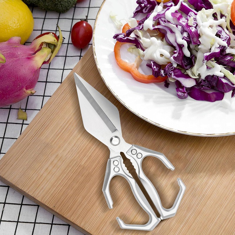 Multifunctional Kitchen Scissors Heavy Duty, Stainless Steel Sharp Scissors for