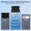 DooGooCoo [Upgraded 7-Layer Car Windshield Snow Cover, [Efficient Winter Protection]