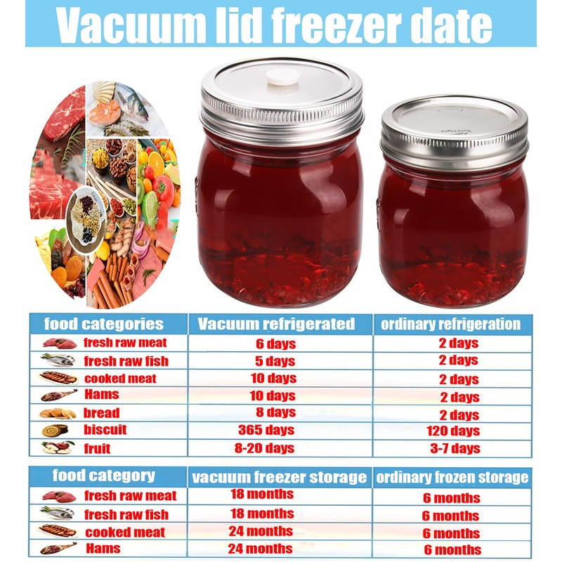 vacuum seal mason jar lids for FoodSaver Vacuum Sealer, Vacuum