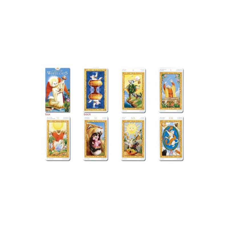 Tarot of White Cats Tarot Cards, Includes Japanese Pocket Manual