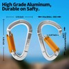 FVW 4 Pieces Heavy Duty Climbing Carabiners, 25KN Auto Locking