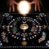Moonflower Tarot Card Table Cloth for Readings – Decorative Altar