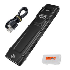 Nitecore EDC27 UHi 3100 lumens Flat EDC Flashlight, USB-C Rechargeable, High Lumen Slim with Digital Display and Organizer