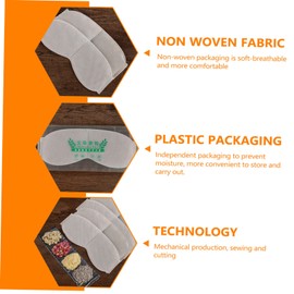 VICASKY 2sets Warm Eye Mask Liners with Moxa Sachets Herbal Wormwood Eye Mask Replacement Pouches Independent Packaging for Comfort During Sleep 5pcs*2