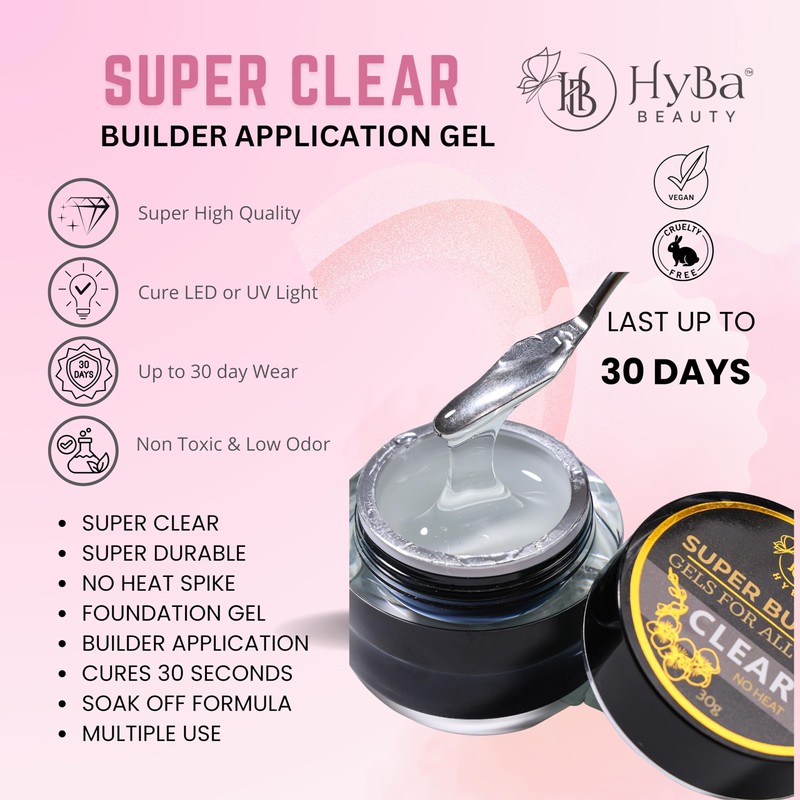 SUPER BUILDER Application Gel, Clear, 30ml