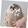 SAFIGLE 40pcs Cute Mini Bowknot Ribbon Barrettes for Girls Soft