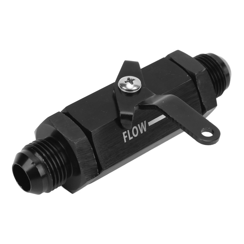 Fuel Shut Off Check Valve 6061 Aluminum Alloy Black Anodized