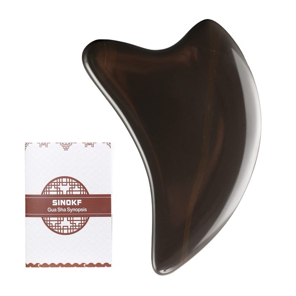 SINOKF Bian Stone Gua Sha Facial Tools Scraping Massage Face