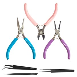 Handicraft Pliers Set of 3 Pliers Set, Small, Multifunctional, Lightweight, Crafting Tool, Durable, High Carbon Steel, Waterproof, Accessory Making, DIY Craft Tool, Bending