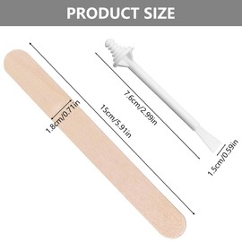 Nose Wax Kit,Hair Removal Set,50PCS Nasenhaarentferner,Nasenhaarwachs,Nose Wax Sticks,Nasenhaar Wachs Sticks,Nasenwachs Stäbchen,mIT 10 Wachs Holzspatel,Erhältlich für Männer und Frauen