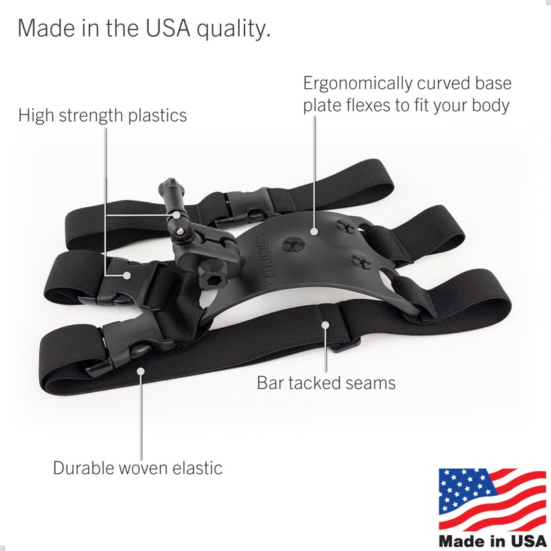 STUNTMAN 360 Shoulder Chest Hip Harness for Action Cameras