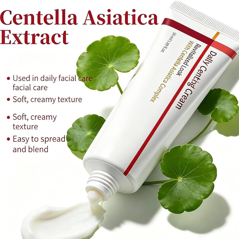 Hydrating Face Cream with Centella Asiatica – Lightweight Moisturizer for