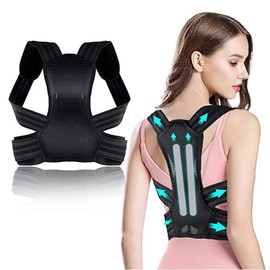 XFSRG Rücken Geradehalter Haltung Korrektur Back Posture Corrector Rückenstützgürtel Haltungskorrektur Damen Herren Verstelbare Rückenstütze für Schulter Nacken