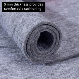 Felt Rug Pad, 6 x9 Foot Extra Large Area Rug Liner Rug Pad, Thick Felt Rug Pad for All Floors and Trims, Felt Pad for Hardwood Floors Under Rugs, Keeps Rugs Softly and Securely in Place