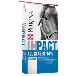 Purina | Impact All Stages 14 Pelleted Horse Feed | 50 Pound (50 LB) Bag
