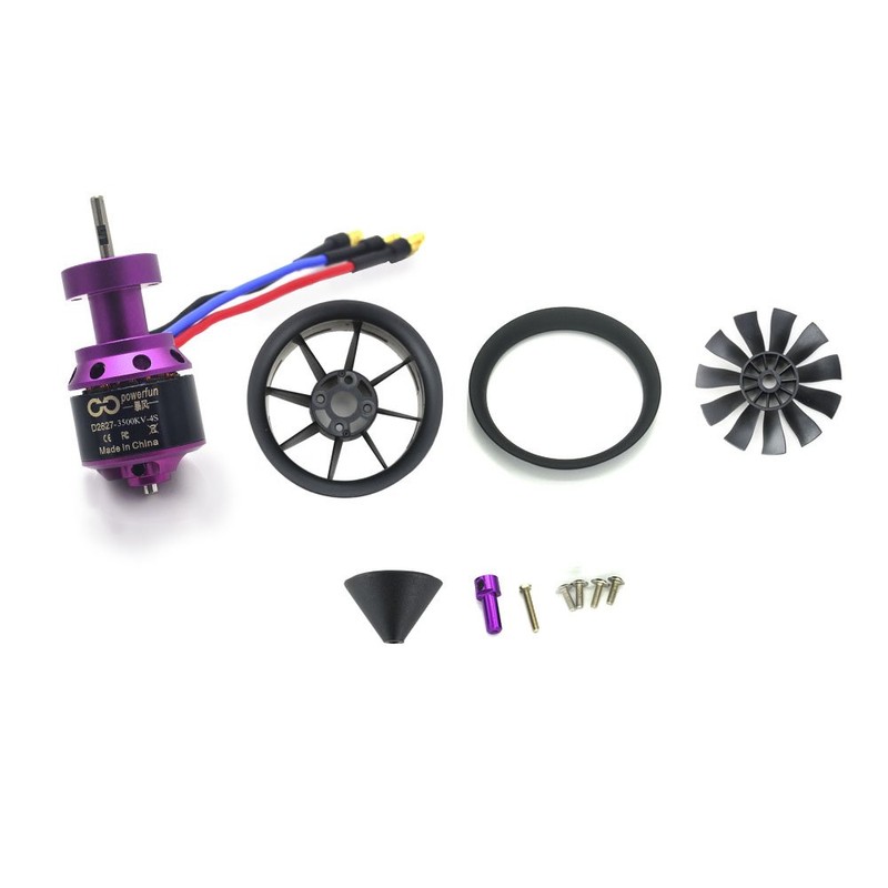 Powerfun EDF 64mm 11 Blades Ducted Fan with RC Brushless