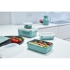 Tefal Masterseal Colour Edition Set of 4, Water Green, Rectangular,