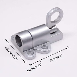 Self-Closing Latch - Spring Door Lock - Door Latch - Security Automatic Window Gate Lock - Spring Load Bolt Latch (Silver)