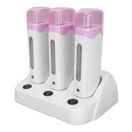 gernie Kit de Calentador de Cera Roll on, Máquina Depiladora de 3 Piezas, Máquina Calentadora de Cera para Depilación, Máquina Calentadora de Cera Eléctrica Profesional para Salón de (US)