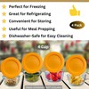 4 Cup/950 mL Orange Replacement Lids/Covers for Pyrex 7201-PC, 4