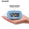 Sharp Digital Alarm Clock – Tactile Case with Soft Rubberized