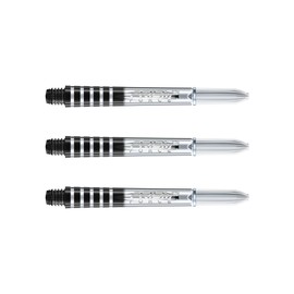 Winmau Prism Force Clear Intermedaite Polycarbonate Dart Stems - 1 Set per Pack (3 shafts in Total)