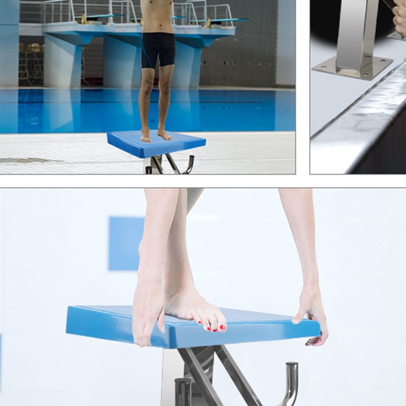 Errzom Swimming Pool Diving Platform, Stainless Steel Non-Slip Diving Boards,