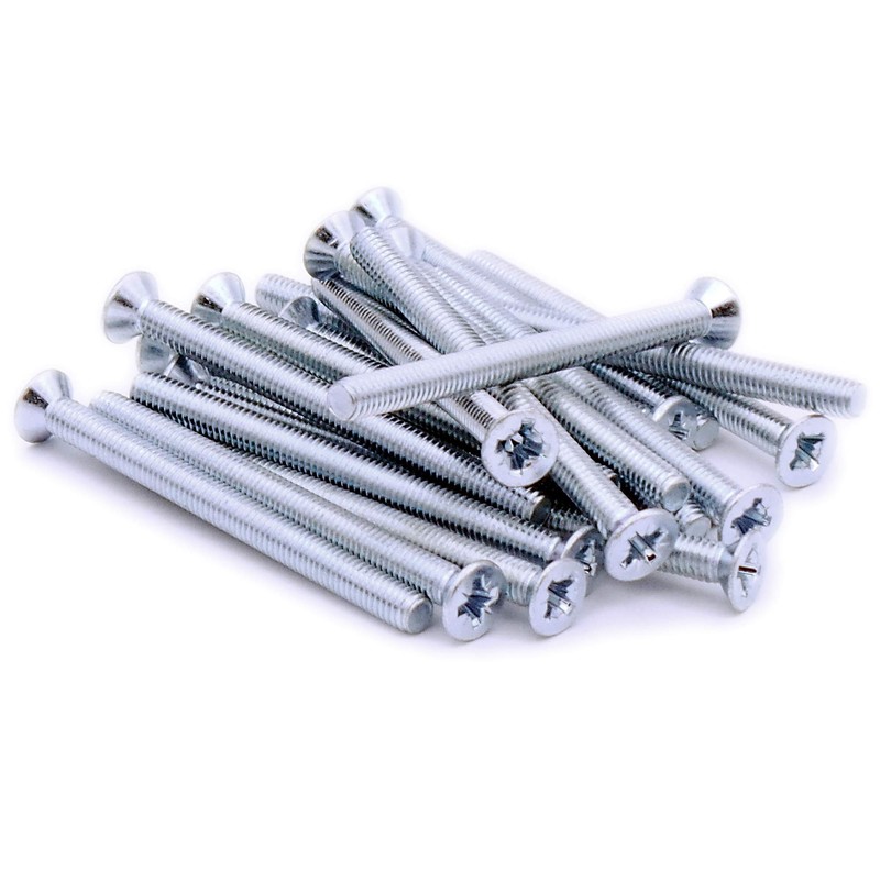 M4 (4mm x 50mm) Pozi Countersunk Machine Screw (Bolt) -