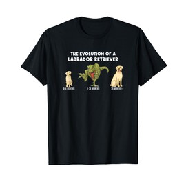 Labrador Dog Lab Mom The Evolution Of A Labrador Retriever T-Shirt