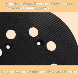 5 Inch Sander Pad Replacement Compatible with Dewalt Orbital Sander DWE6421 DWE6421K DWE6423 DWE6423K DCW210B, 8 Hole Hook and Loop Sanding Pad Replaces DWE64233 N329079 RSP54(2 Pcs)