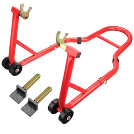 ‌FurnishGlory ‌Motorcycle Stand Front‌ & ‌Motorcycle Lift‌ Combo 882LBS ‌Motorcycle Jack‌ - Universal Fit for Sport/Dirt Bikes (Yamaha/Honda/Kawasaki), Garage/Home/Driveway Use by Mechanics/Riders