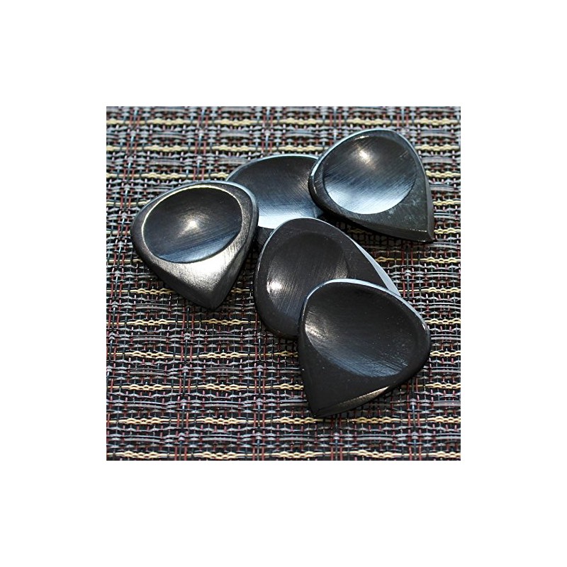 Jazz Tones Groove JAZG-BLH-1 Black Horn Single Plectrum Pick