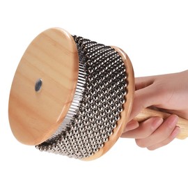Cabasa Instrument with 2 Egg Shakers, Hand Percussion Afuche